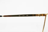 Laura Biagiotti mod. V 90 shiny gold & design pattern , Flat top unisex eyewear, Hype and colorfull