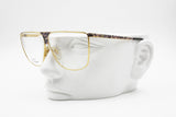 Laura Biagiotti mod. V 90 shiny gold & design pattern , Flat top unisex eyewear, Hype and colorfull