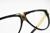 Gianfranco Ferre  GFF 26 Vintage eyewear frame made in Italy golden & black, New Old Stock 80s