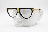 Gianfranco Ferre  GFF 26 Vintage eyewear frame made in Italy golden & black, New Old Stock 80s
