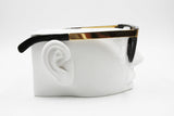 Gianfranco Ferre  GFF 26 Vintage eyewear frame made in Italy golden & black, New Old Stock 80s