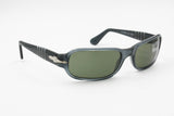 Persol 2598-S vintage sunglasses, little rectangular squared with semitransparent acetate, New Old Stock