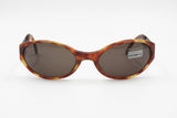 Emporio Armani wrapping sunglasses 544-S 144-S oval lenses dappled brown acetate, New Old Stock