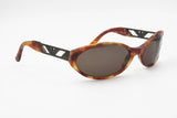 Emporio Armani wrapping sunglasses 544-S 144-S oval lenses dappled brown acetate, New Old Stock
