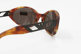 Emporio Armani wrapping sunglasses 544-S 144-S oval lenses dappled brown acetate, New Old Stock