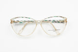 Jean Louis Scherrer Paris made in France, Cat eye eyeglass frame rainbow green violet, New Old Stock