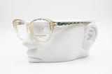 Jean Louis Scherrer Paris made in France, Cat eye eyeglass frame rainbow green violet, New Old Stock