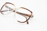 Deadstock 60s eyewear frame brown animalier and clear Gerald Dalfre by Gipierre, Old italian eyeglasses, New Old Stock