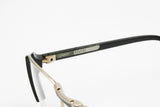 L'AMY made in France Elite Madame eyeglasses frame 50s style deco' leaf and pave' strass pattern, unique rare, New Old Stock