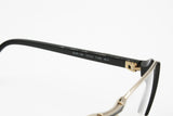 L'AMY made in France Elite Madame eyeglasses frame 50s style deco' leaf and pave' strass pattern, unique rare, New Old Stock