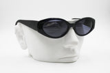 Annabella mod. 549 C6 Vintage sunglasses womens deep blue & black curved tooled, Deadstock 90s