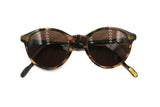 United colors of Benetton sunglasses pantos, frame Italy, brown ebony acetate with logos temples,  New Old stock 80s