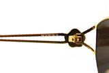 Sunglasses FENDI mod. SL 7023 oversize sunnies , shiny golden and tortoise big Fendi logo , NOS 1980s deadstock
