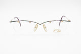 Flair Titan Nickel free Jet Set 699 Eyeglasses frame sunglasses frame, Violet colorfull half rimmed, New Old Stock