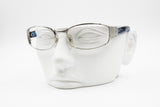 Le Club Actif sporty sunglasses frame silver & transparent blue, Wrapping sunglasses frame, New Old Stock