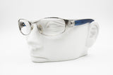 Le Club Actif sporty sunglasses frame silver & transparent blue, Wrapping sunglasses frame, New Old Stock