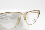 Vintage Genny 540 eyeglass frame cat eye twisted eyebrows, New Old Stock