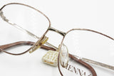 Viennaline Deluxe 1477 20k Golden plated, squared eyeglasses full chiseled embellished front & arms, New Old Stock 1970s