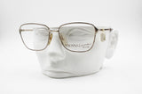 Viennaline Deluxe 1477 20k Golden plated, squared eyeglasses full chiseled embellished front & arms, New Old Stock 1970s