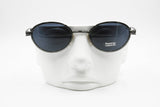 Nazareno Gabrielli vintage sunglasses oval blue lenses, Gunmetal frame, New Old Stock