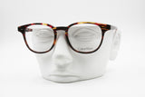 Calvin Klein CK5960 round pantos clubmaster eyeglasses frame, tortoise red acetate, Deadstock
