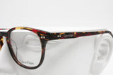 Calvin Klein CK5960 round pantos clubmaster eyeglasses frame, tortoise red acetate, Deadstock