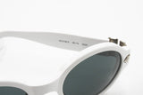 Florence Vogue VO 2132-S round white sunglasses 90s, metal designer end pieces, New Old Stock