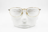 Gianfranco Ferrè GFF 151 rectangular golden silver eyeglass frame, made in Italy 80s, New Old Stock