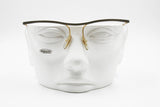 Missoni M 316 bohemian golden & black glasses eyewear, half rimmed frame wired, New Old Stock 80s