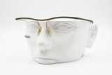 Missoni M 316 bohemian golden & black glasses eyewear, half rimmed frame wired, New Old Stock 80s