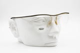 Missoni M 316 bohemian golden & black glasses eyewear, half rimmed frame wired, New Old Stock 80s