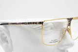 Laura Biagiotti mod. V 90 shiny gold & design pattern , Flat top unisex eyewear, Hype and colorfull