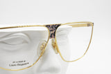 Laura Biagiotti mod. V 90 shiny gold & design pattern , Flat top unisex eyewear, Hype and colorfull