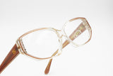 Richard 023 R20 rare luxury cat eye wide frame eyeglasses strass adorned, pale bronze acetate, New Old Stock 1970s