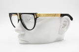 Gianfranco Ferre  GFF 26 Vintage eyewear frame made in Italy golden & black, New Old Stock 80s
