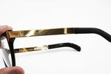Gianfranco Ferre  GFF 26 Vintage eyewear frame made in Italy golden & black, New Old Stock 80s
