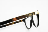 Gianfranco Ferre  GFF 26 Vintage eyewear frame made in Italy golden & black, New Old Stock 80s