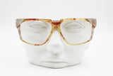 Regina Schrecker vintage nos eyeglasses frame 70s, acetate sheet material pale dappled pearl inserts, NOS