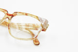 Regina Schrecker vintage nos eyeglasses frame 70s, acetate sheet material pale dappled pearl inserts, NOS