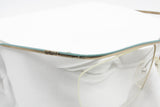 Cacharel 447-06 vintage optical eyeglass frame, half rimmed golden and azure, New Old Stock 70s
