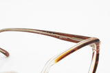 Deadstock 60s eyewear frame brown animalier and clear Gerald Dalfre by Gipierre, Old italian eyeglasses, New Old Stock