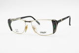 L'AMY made in France Elite Madame eyeglasses frame 50s style deco' leaf and pave' strass pattern, unique rare, New Old Stock