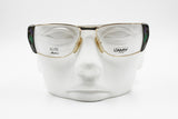 L'AMY made in France Elite Madame eyeglasses frame 50s style deco' leaf and pave' strass pattern, unique rare, New Old Stock