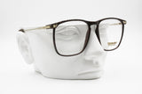 Concorde Carbonyl wayfarer wooden effect glasses eyeglasses, leater temple tips, New Old Stock 1980s