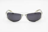 Mandarina Duck by Visibilia MD 45011 832 deadstock sunglasses half mask, clear frontal acetate & Silver metallic arms, Deadstock