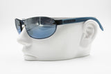 Byblos sunglasses 766-S blu mask sunglasses mirrored blue lenses, New Old Stock 1990s
