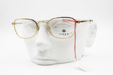 Golden eyewear 80s VOGUE made in italy mod. 3032 // vintage 1980s eyeglasses rectangular blunt avant garde