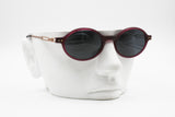 Sisley mod. SLY 302 OXS vintage sunglasses little round burgundy red and bronze, New Old Stock 1990s