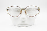 Paco Rabanne Paris Vintage eyeglasses frame, Oval womens large with design lugs, New Old Stock 1980s