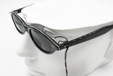 Blue Bay by Safilo mod. Imagine/S Vintage 1990s sunglasses, unisex oval black white, New Old Stock